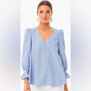 Tucker buck Easton Striped Blouse S
